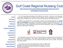 Tablet Screenshot of gulfcoastmustangclub.org